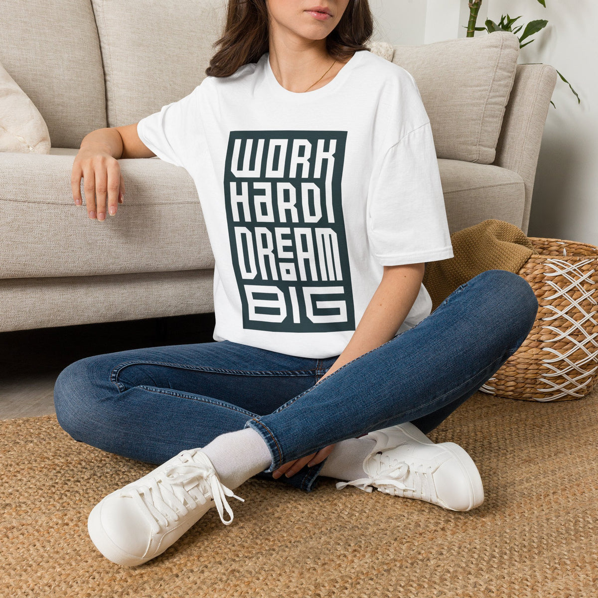 Work Hard Dream Big T-Shirt — Motivational Graphic Tee