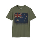 Vintage Australian Flag T-Shirt – It's A Long Story Graphic