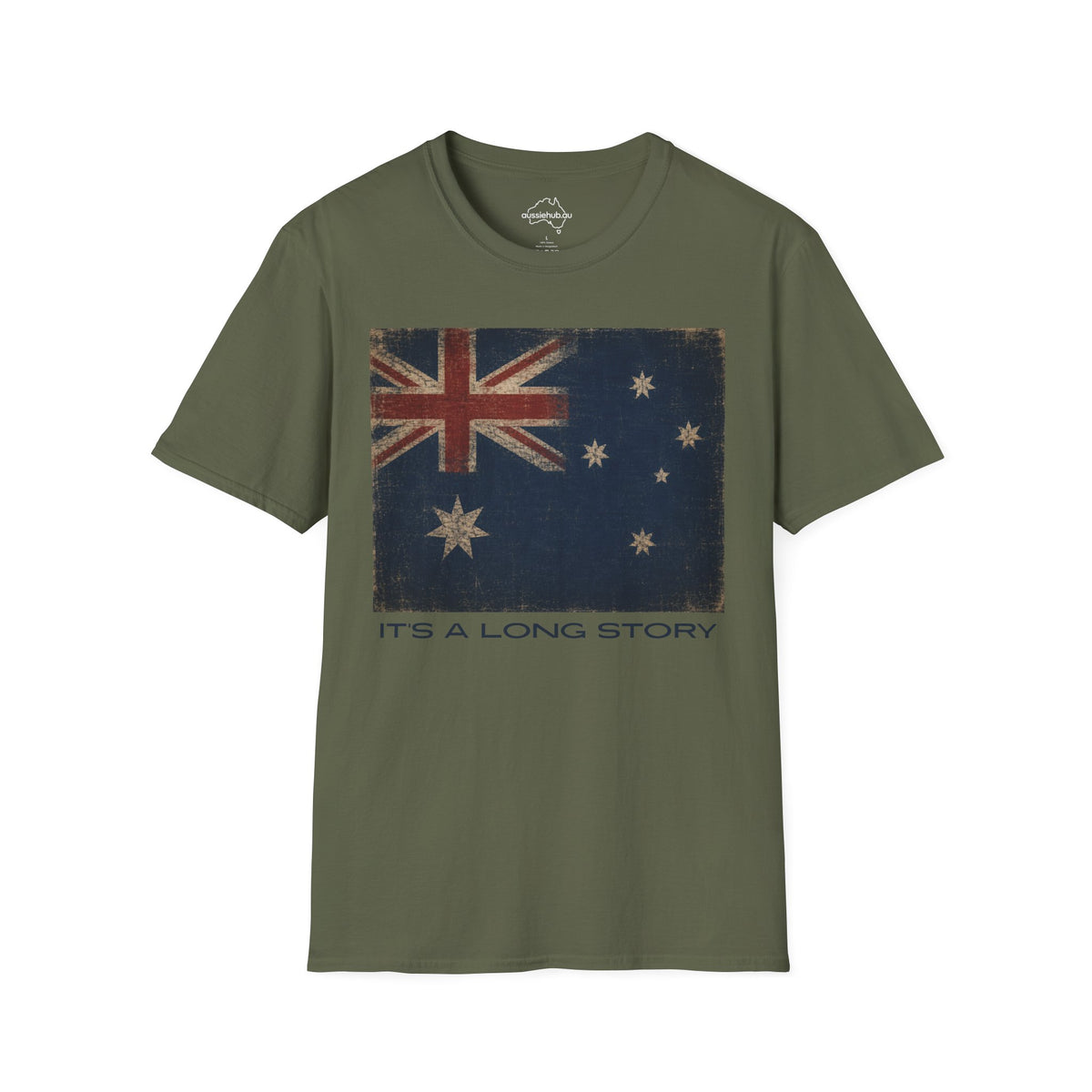 Vintage Australian Flag T-Shirt – It's A Long Story Graphic