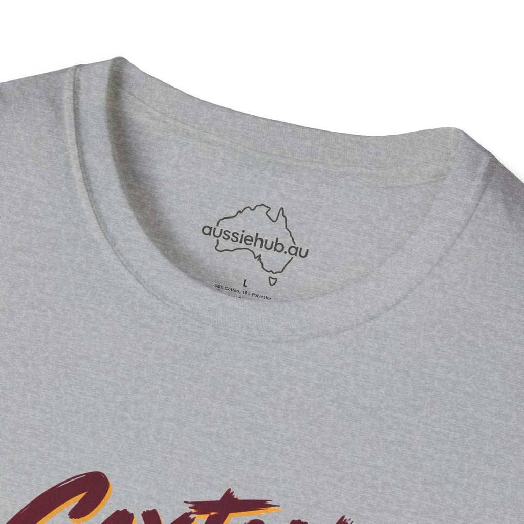 Caxton Street Rugby League T-Shirt — "Last Year Champagne, This Year Therapy" Retro Fan Humor Tee