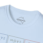 "Leave It • Move On • Find Your Center | Mindful Trio T-Shirt