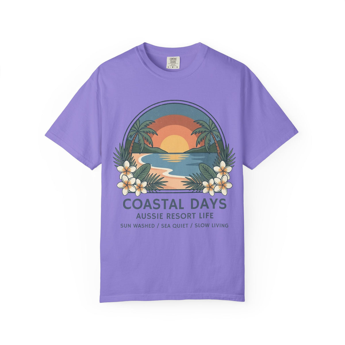 Coastal Days Sunset T-Shirt — Aussie Resort Life Beach Tee