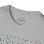 Salt Air * Clear Mind * Full Heart Graphic T-Shirt | Unique Minimal Wellness Tee