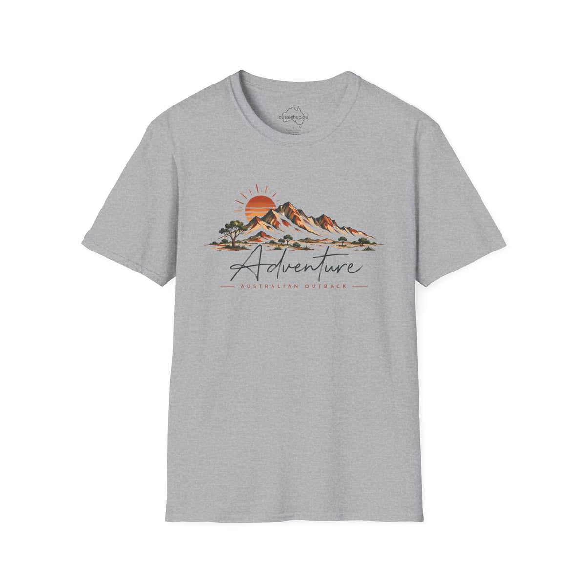 Australian Adventure Mountains T-Shirt — Scenic Sunset Outdoor Graphic Tee