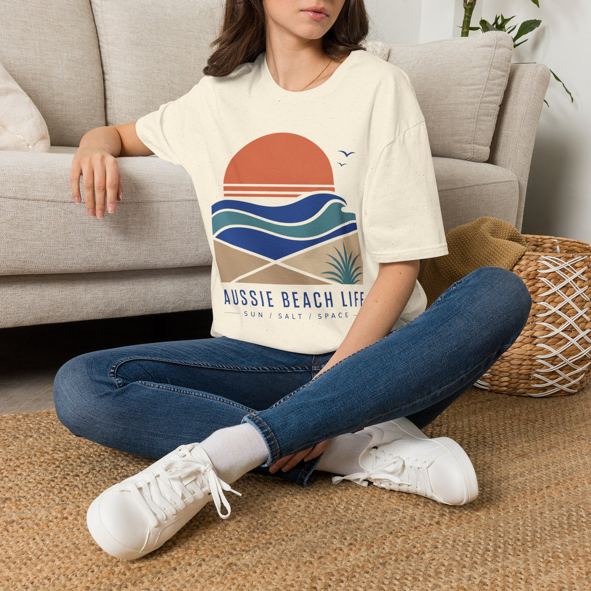 Aussie Beach Life Graphic Tee | Beach Sunset T-Shirt