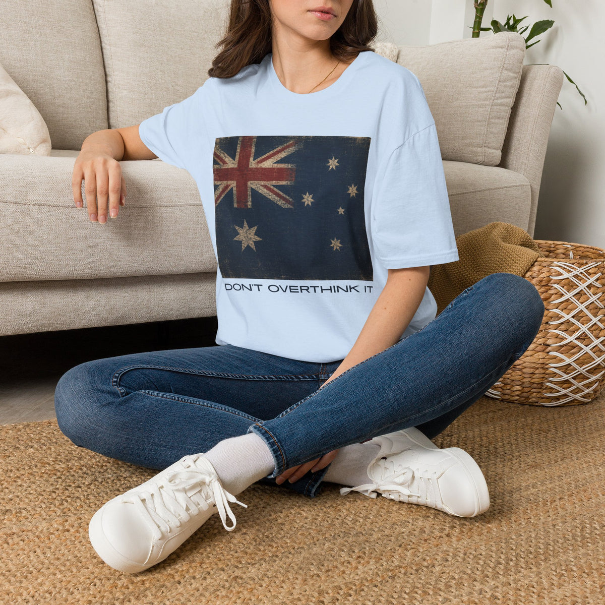 Vintage Australian Flag T-Shirt – Don't Overthink It Graphic Tee