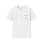Slow Down • Step Outside • Reconnect T-Shirt — Minimal Wellness Graphic Tee