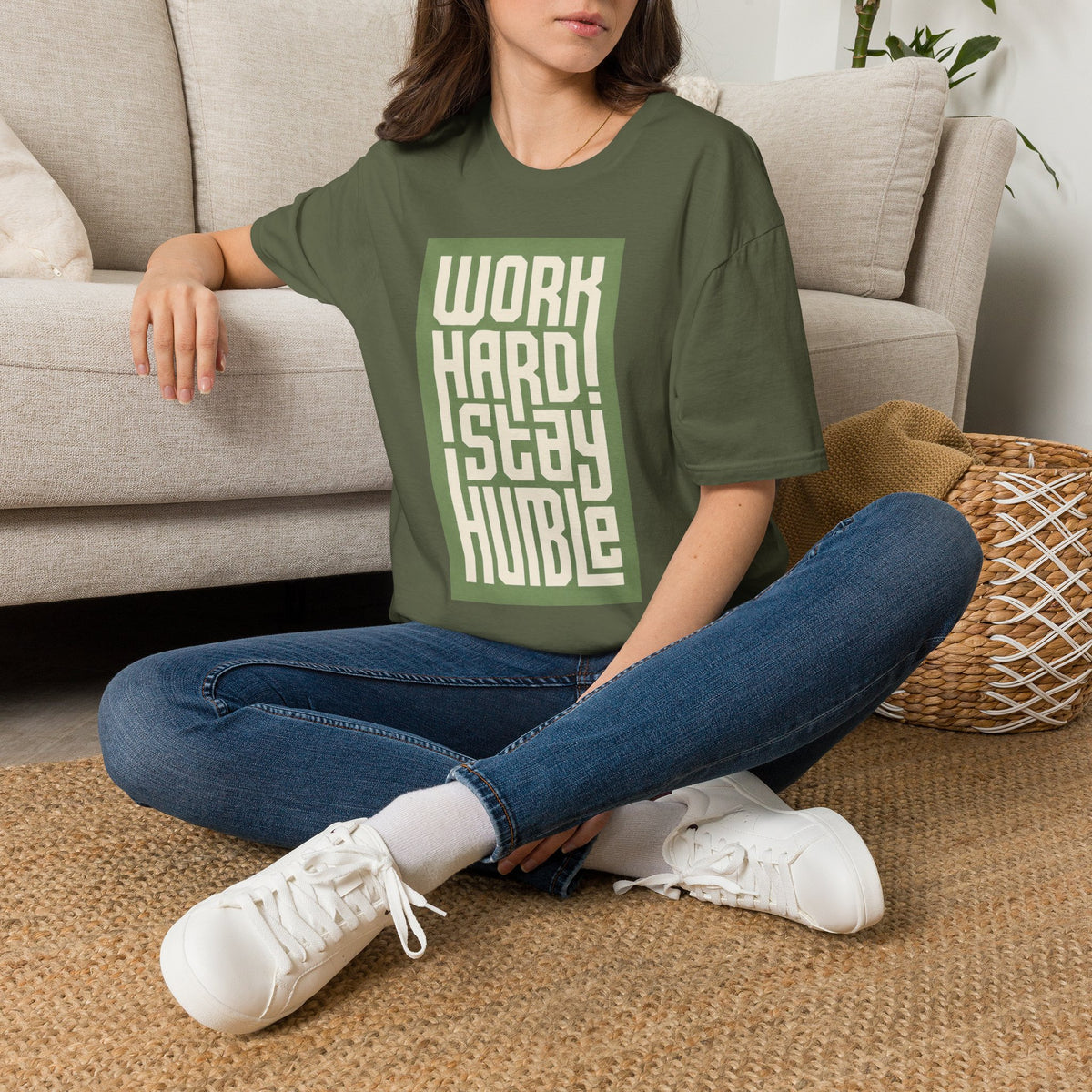 Work Hard Stay Humble T-Shirt — Motivational Graphic Tee