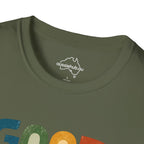 "Good Morning Sunshine" Retro Graphic T-Shirt — Colorful Positive Vibes Tee