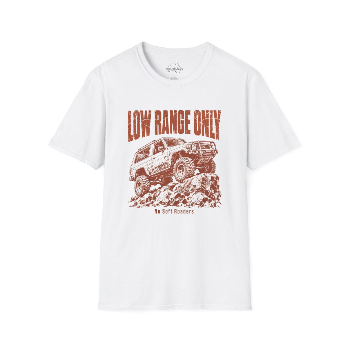 Low Range Only Australian 4x4 Adventure Tee — Distressed Vintage Graphic Tee