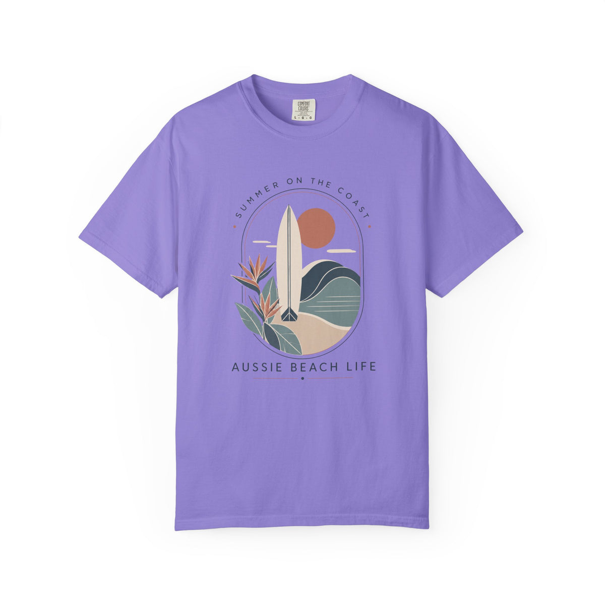 Aussie Beach Life Graphic T-Shirt — 'Summer on the Coast' Surf Tee