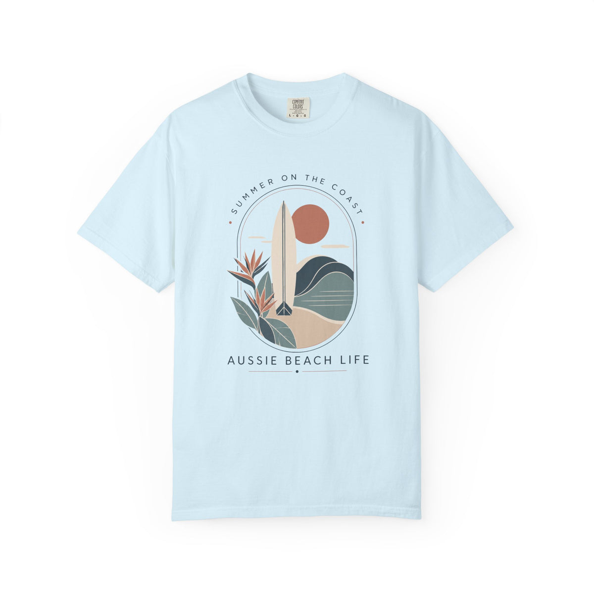 Aussie Beach Life Graphic T-Shirt — 'Summer on the Coast' Surf Tee