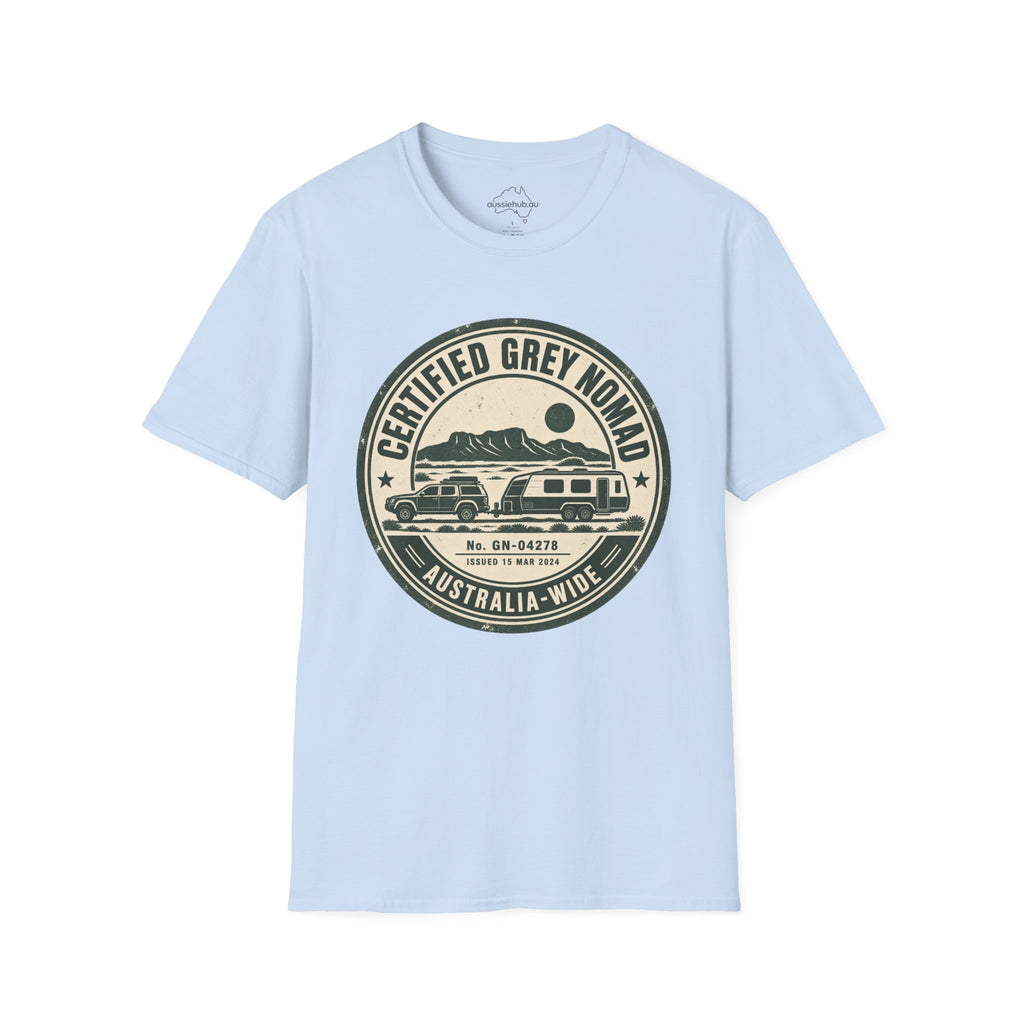 Certified Grey Nomad Australia-Wide Vintage Travel T-Shirt