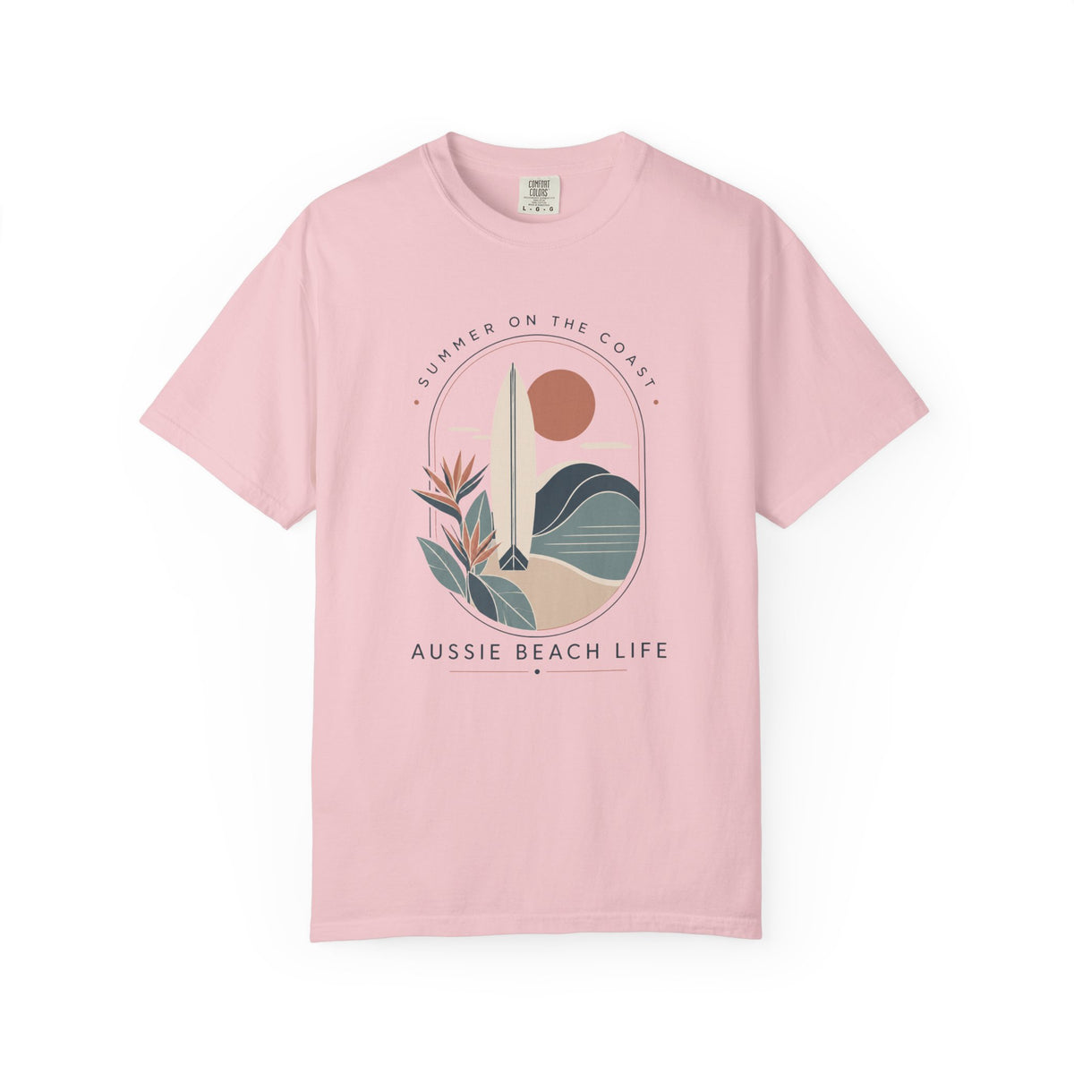 Aussie Beach Life Graphic T-Shirt — 'Summer on the Coast' Surf Tee