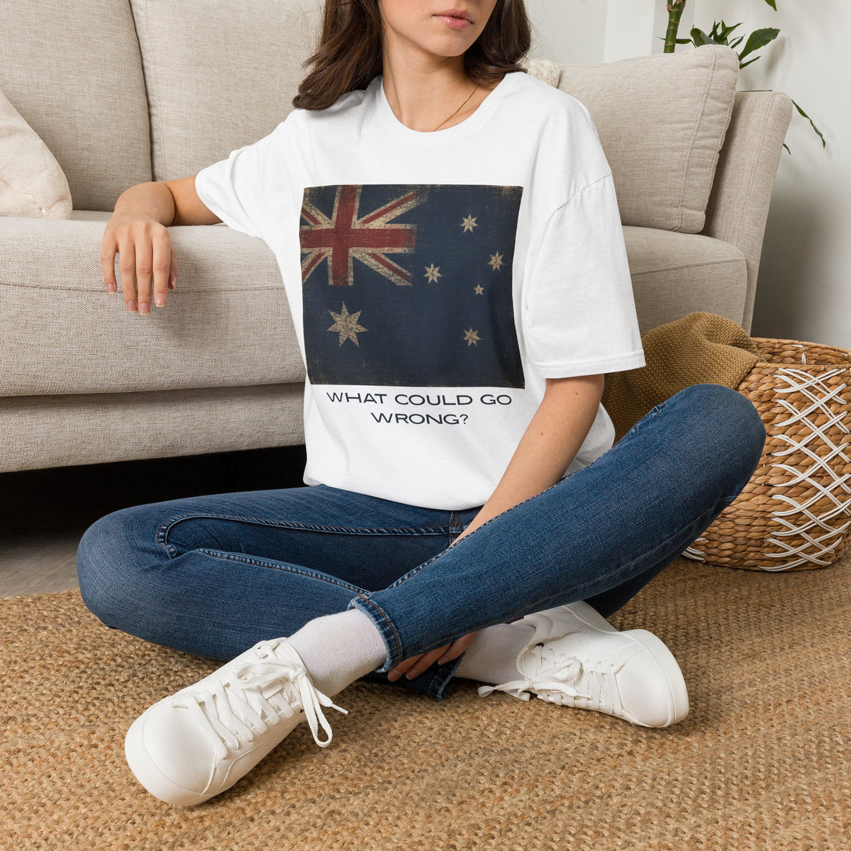 Vintage Australian Flag T-Shirt – What Could Go Wrong Graphic Tee