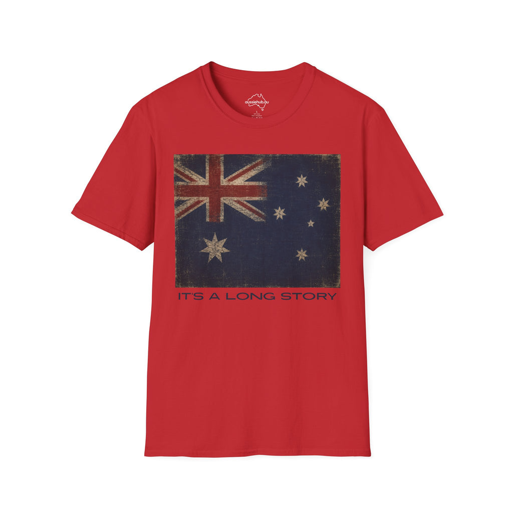 Vintage Australian Flag T-Shirt – It's A Long Story Graphic