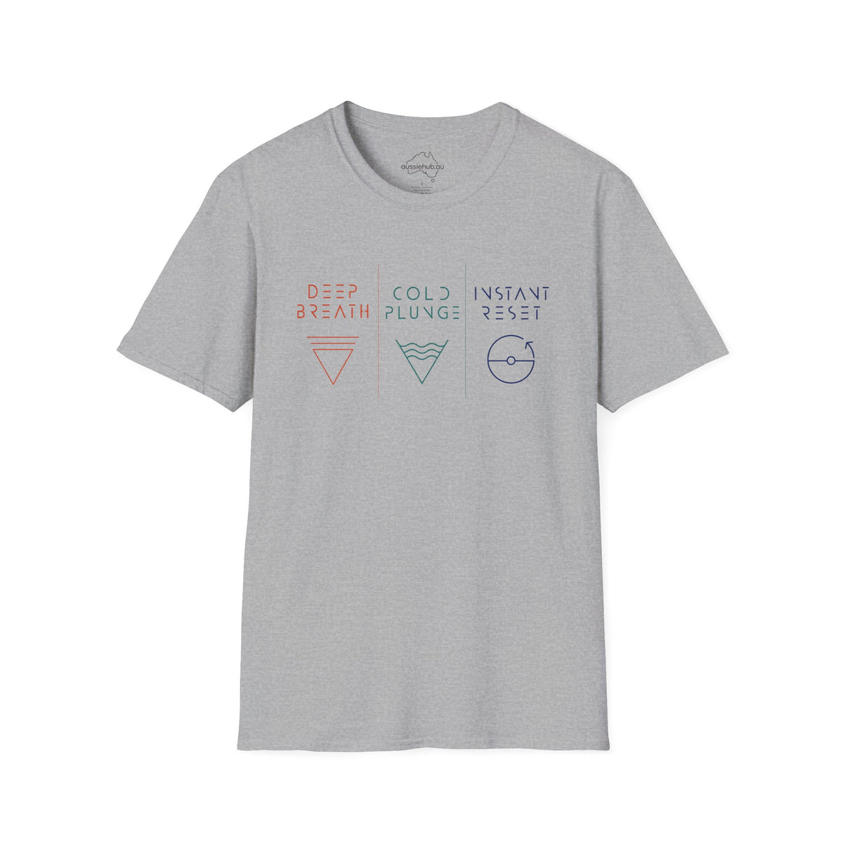 Deep Breath • Cold Plunge • Instant Reset T-Shirt — Minimal Wellness Tee