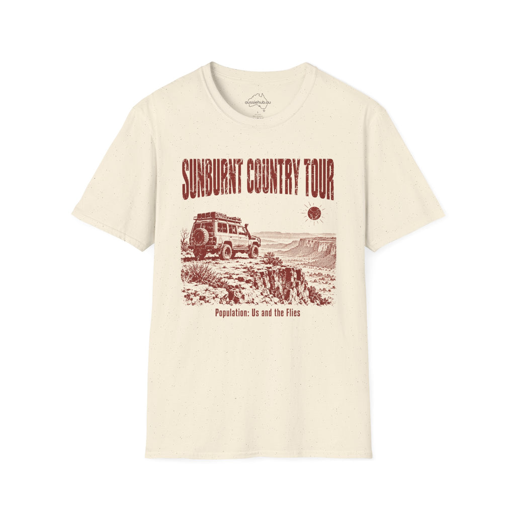 Sunburnt Country 4x4 Tour T-Shirt — Vintage Outback Adventure Graphic