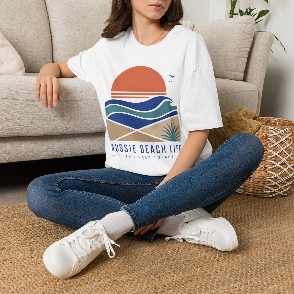 Aussie Beach Life Graphic Tee | Beach Sunset T-Shirt