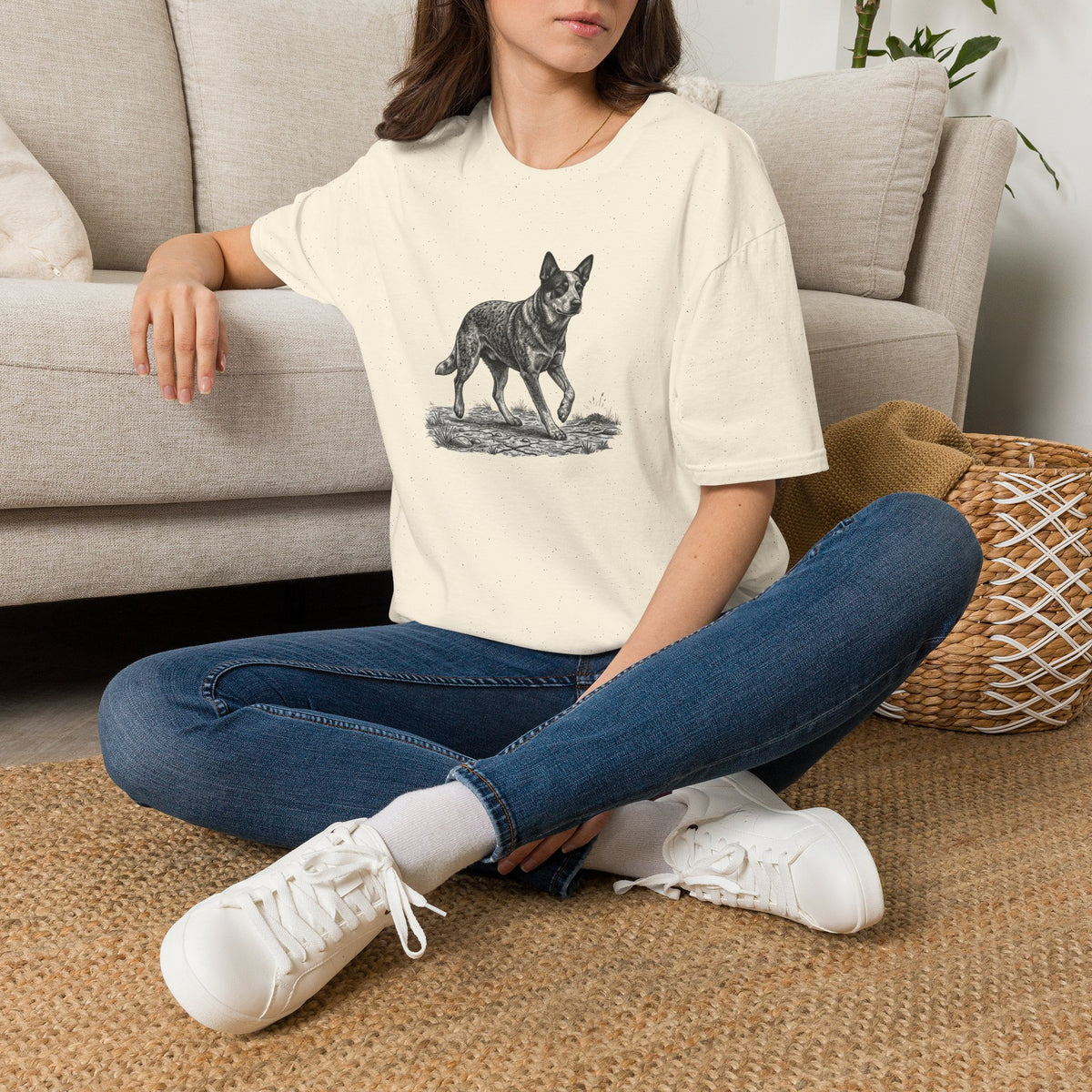 Australian Cattle Dog T‑Shirt — Vintage Herding Dog Illustration Tee