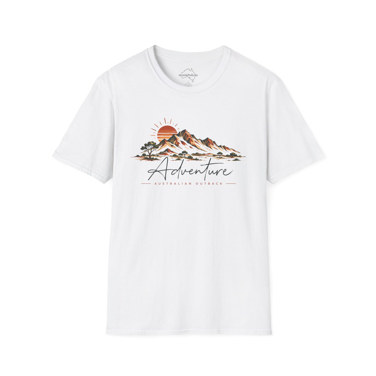 Australian Adventure Mountains T-Shirt — Scenic Sunset Outdoor Graphic Tee