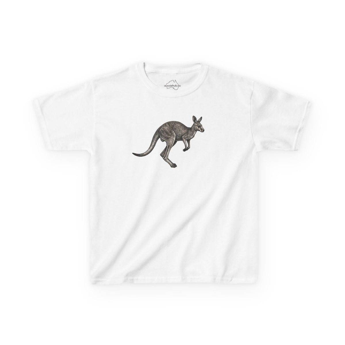 Kids Tee — Hand-Drawn Kangaroo Graphic T-Shirt