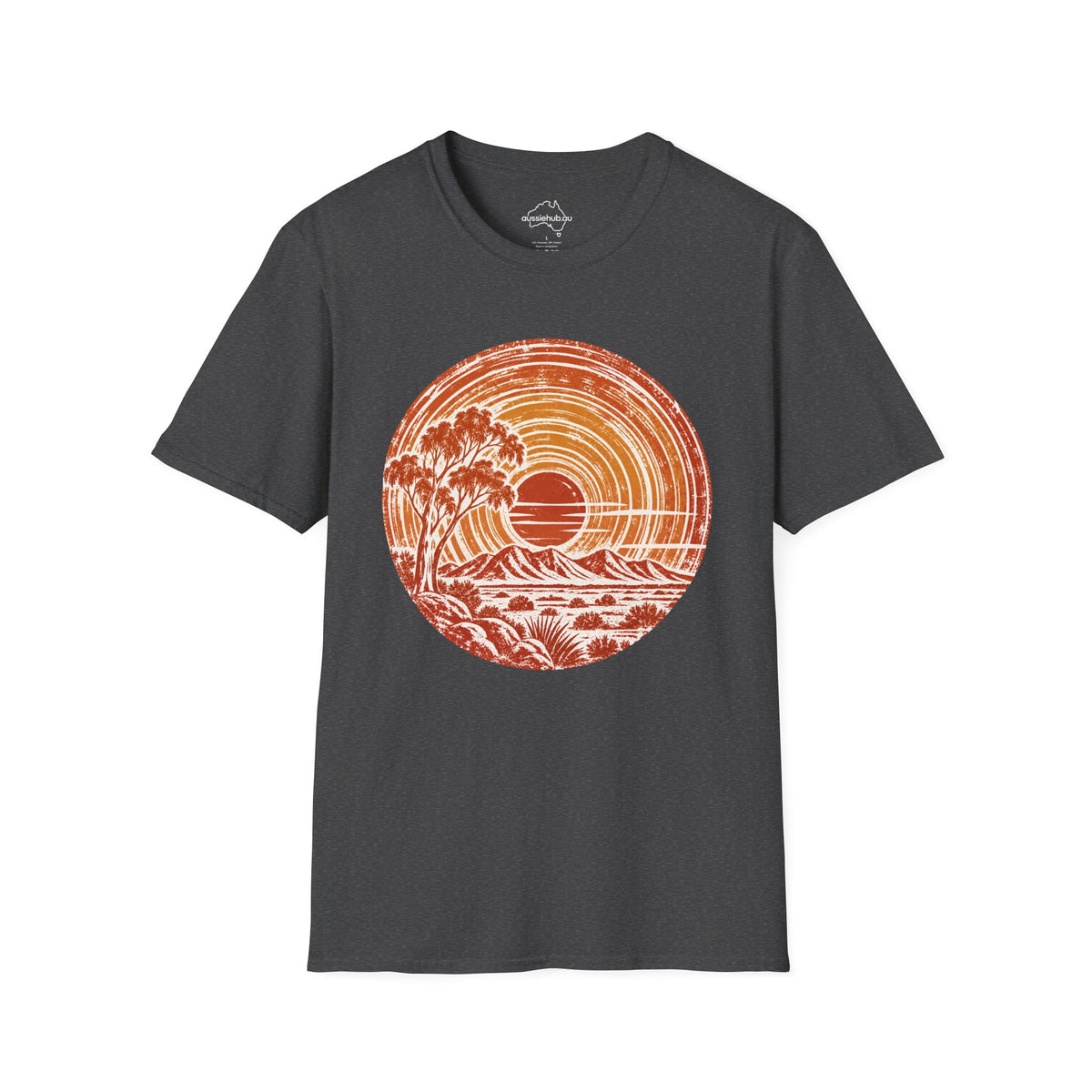 Sunset Wave T-Shirt — Retro Bush Graphic