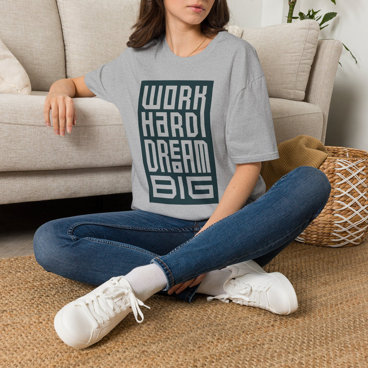 Work Hard Dream Big T-Shirt — Motivational Graphic Tee