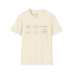 Slow Down • Step Outside • Reconnect T-Shirt — Minimal Wellness Graphic Tee