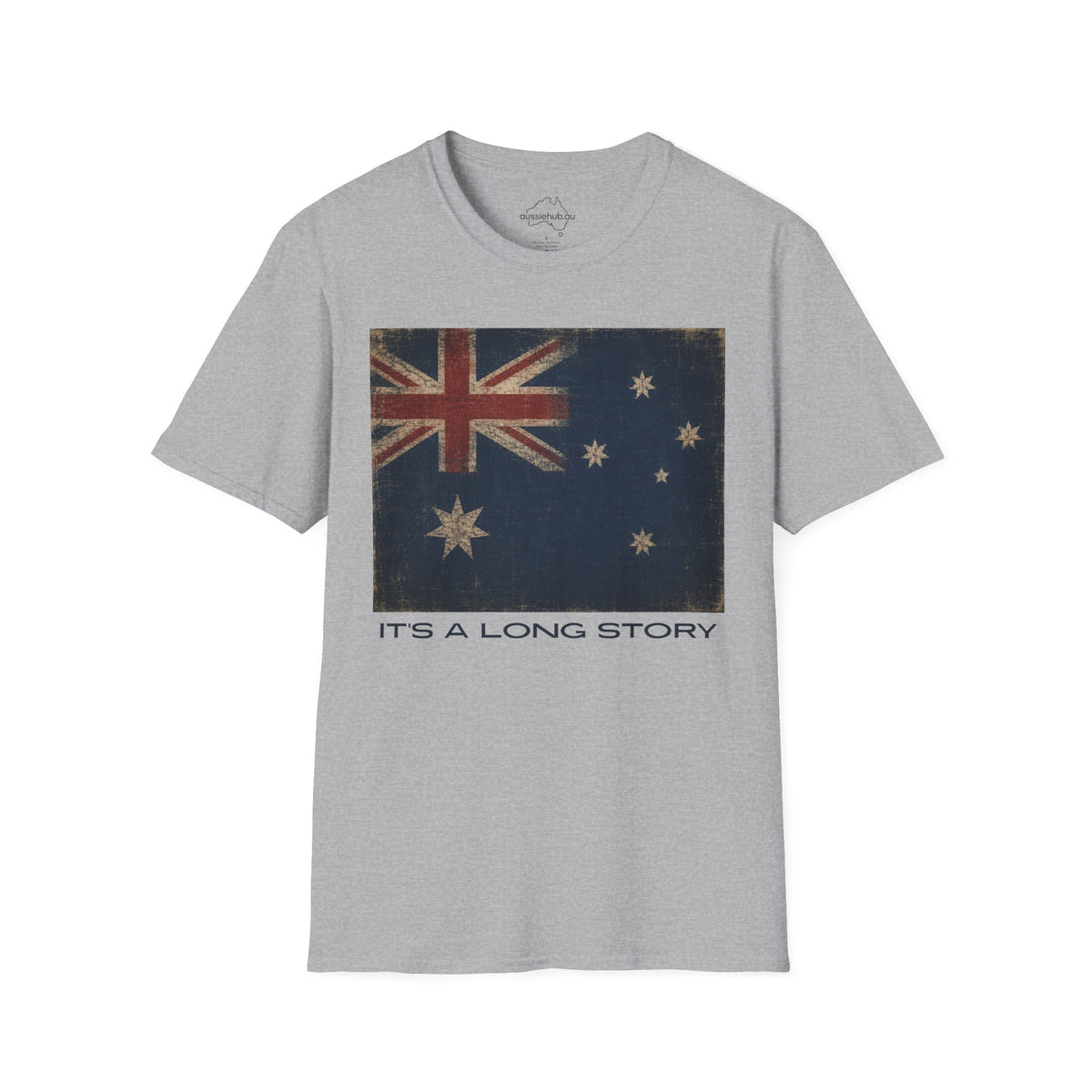 Vintage Australian Flag T-Shirt – It's A Long Story Graphic