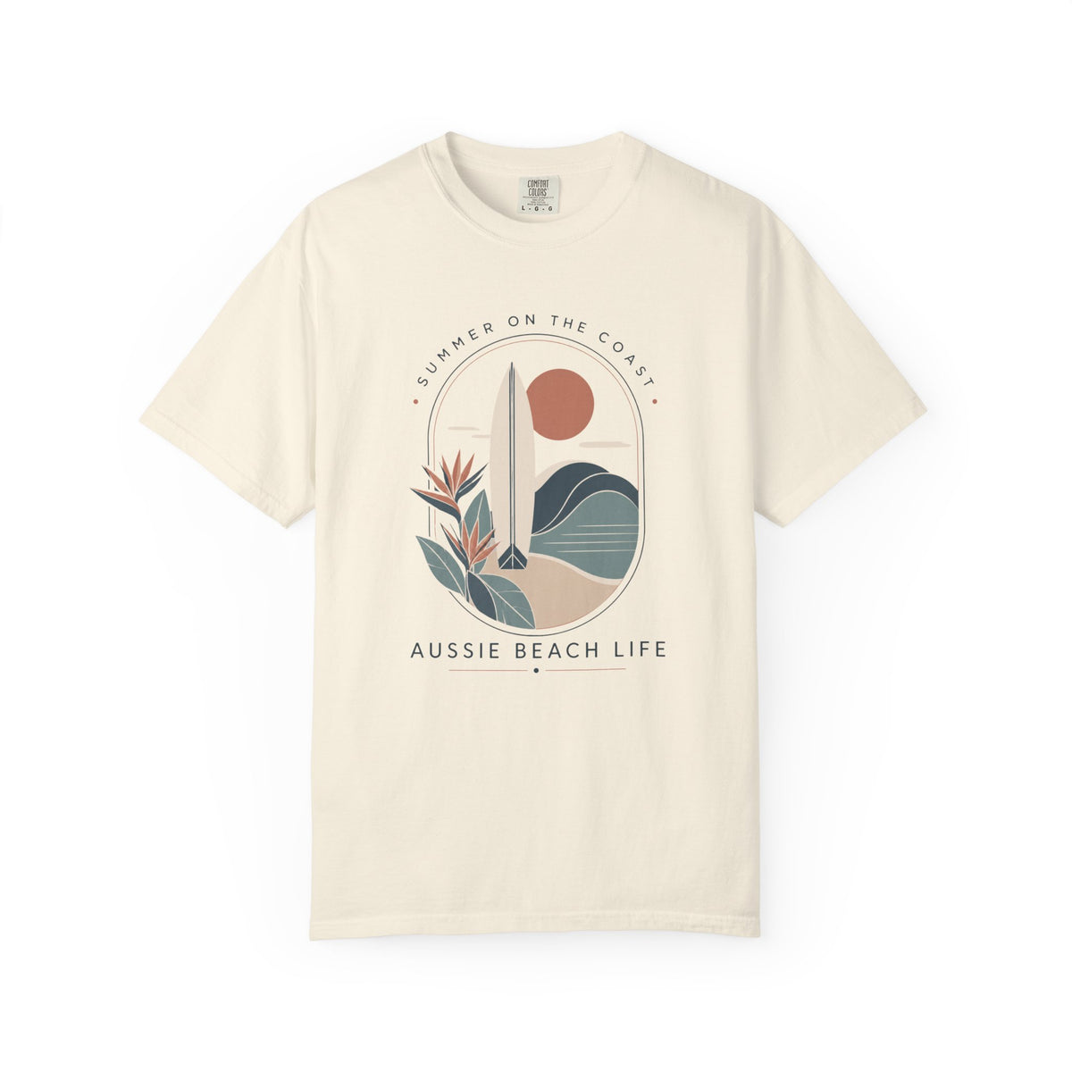 Aussie Beach Life Graphic T-Shirt — 'Summer on the Coast' Surf Tee
