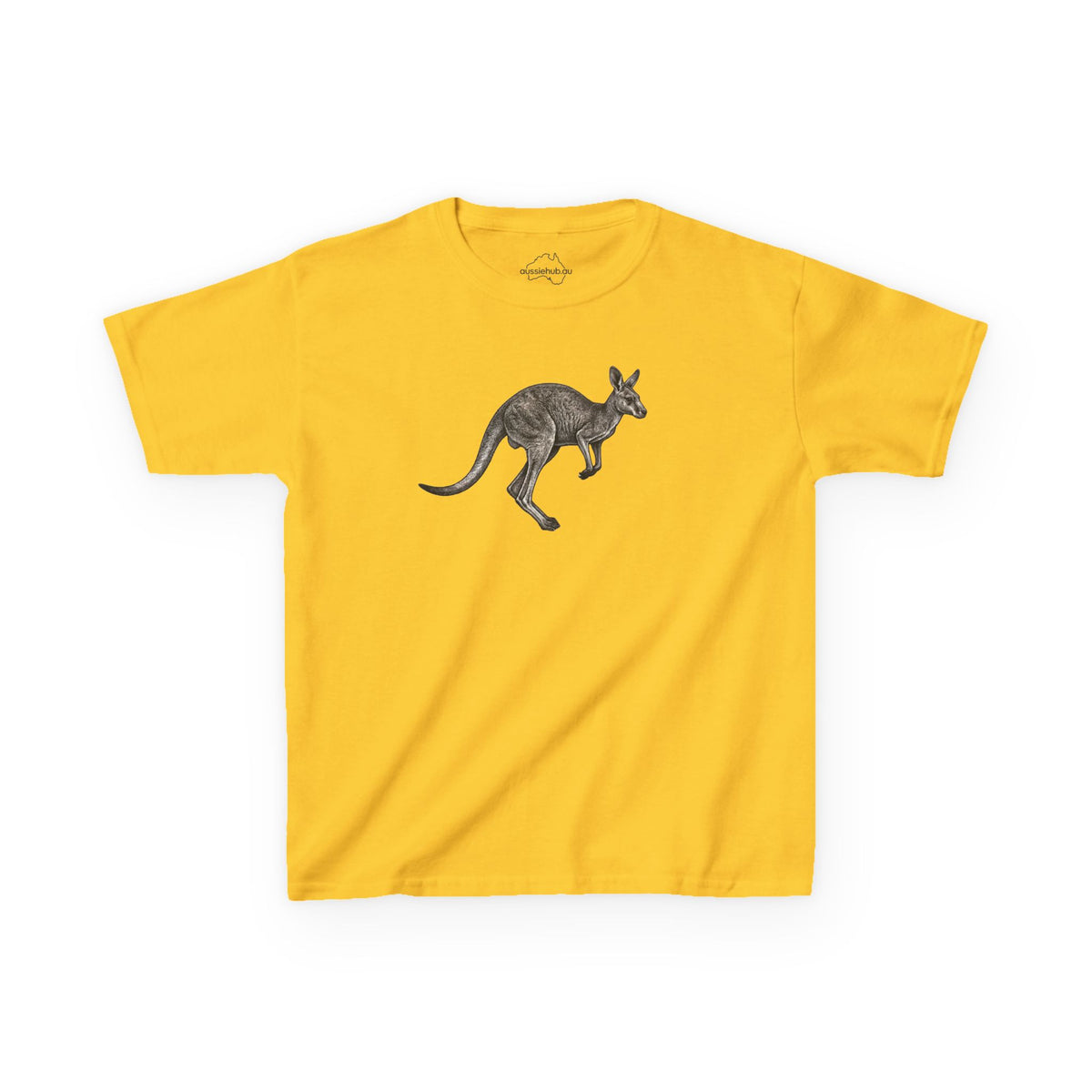 Kids Tee — Hand-Drawn Kangaroo Graphic T-Shirt