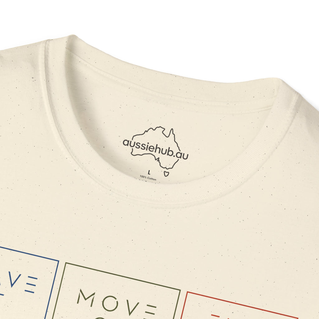 "Leave It • Move On • Find Your Center | Mindful Trio T-Shirt