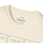 "Leave It • Move On • Find Your Center | Mindful Trio T-Shirt