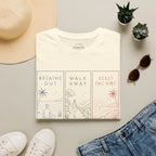 Breathe Out * Walk Away * Reset The Vibe | Mindful Trio T-Shirt