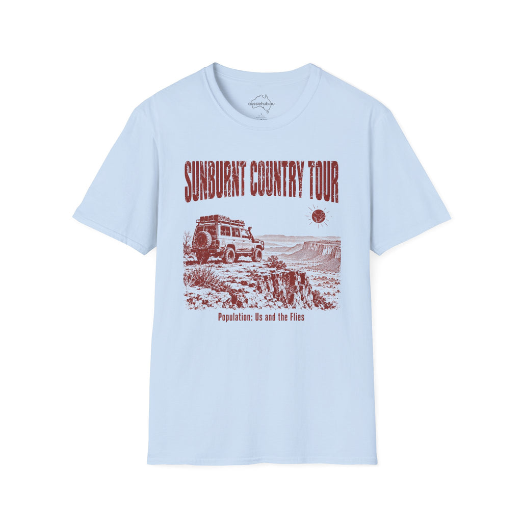 Sunburnt Country 4x4 Tour T-Shirt — Vintage Outback Adventure Graphic