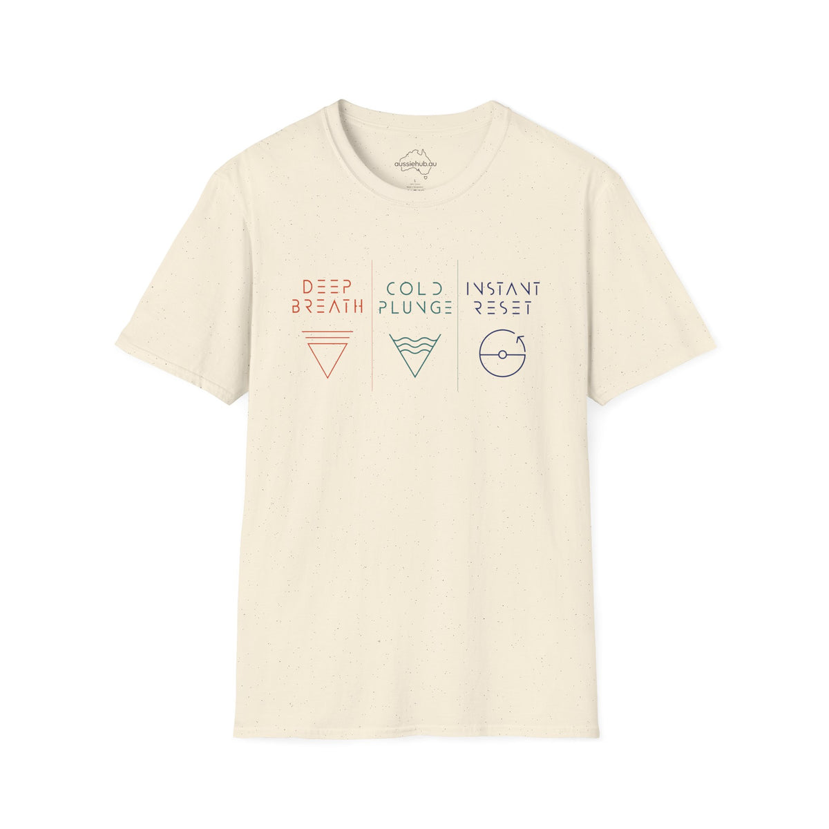 Deep Breath • Cold Plunge • Instant Reset T-Shirt — Minimal Wellness Tee