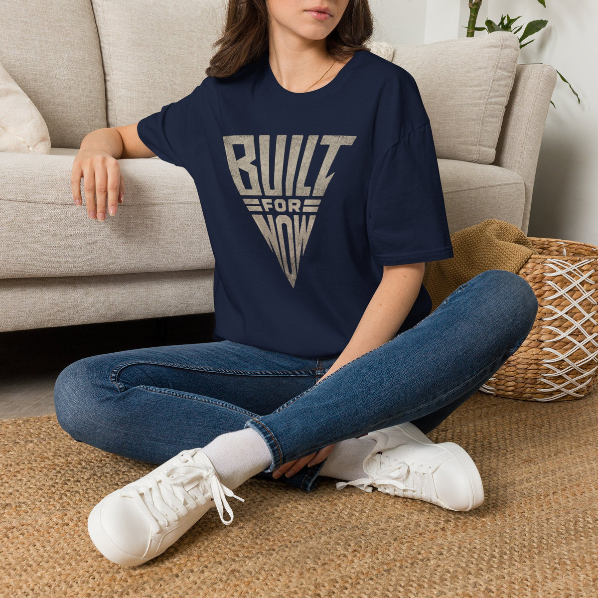 Built For Now Vintage Triangle Graphic T-Shirt | Don't Wait Vibes