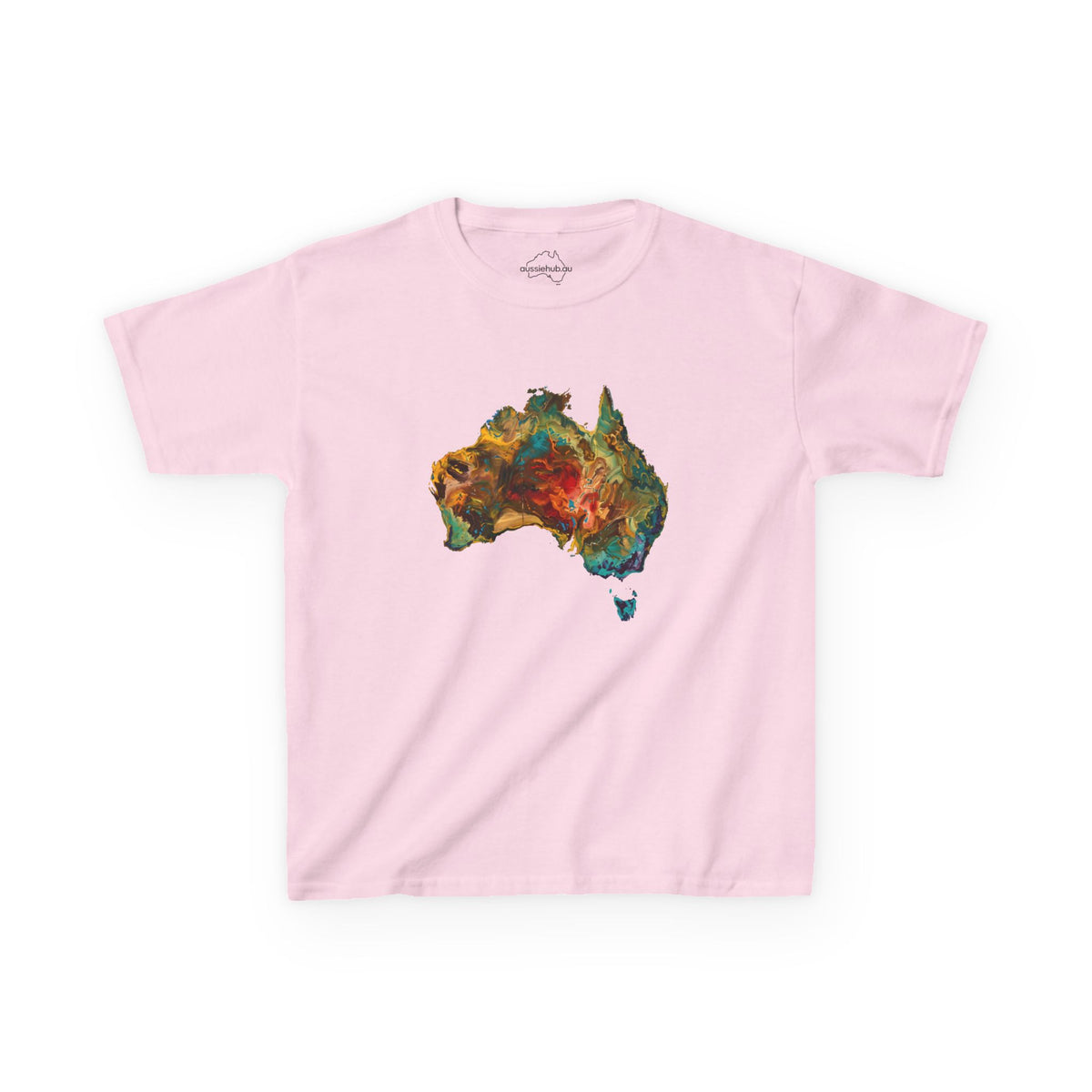 Kids Tee — Abstract Oil Painting | Map Of Australia