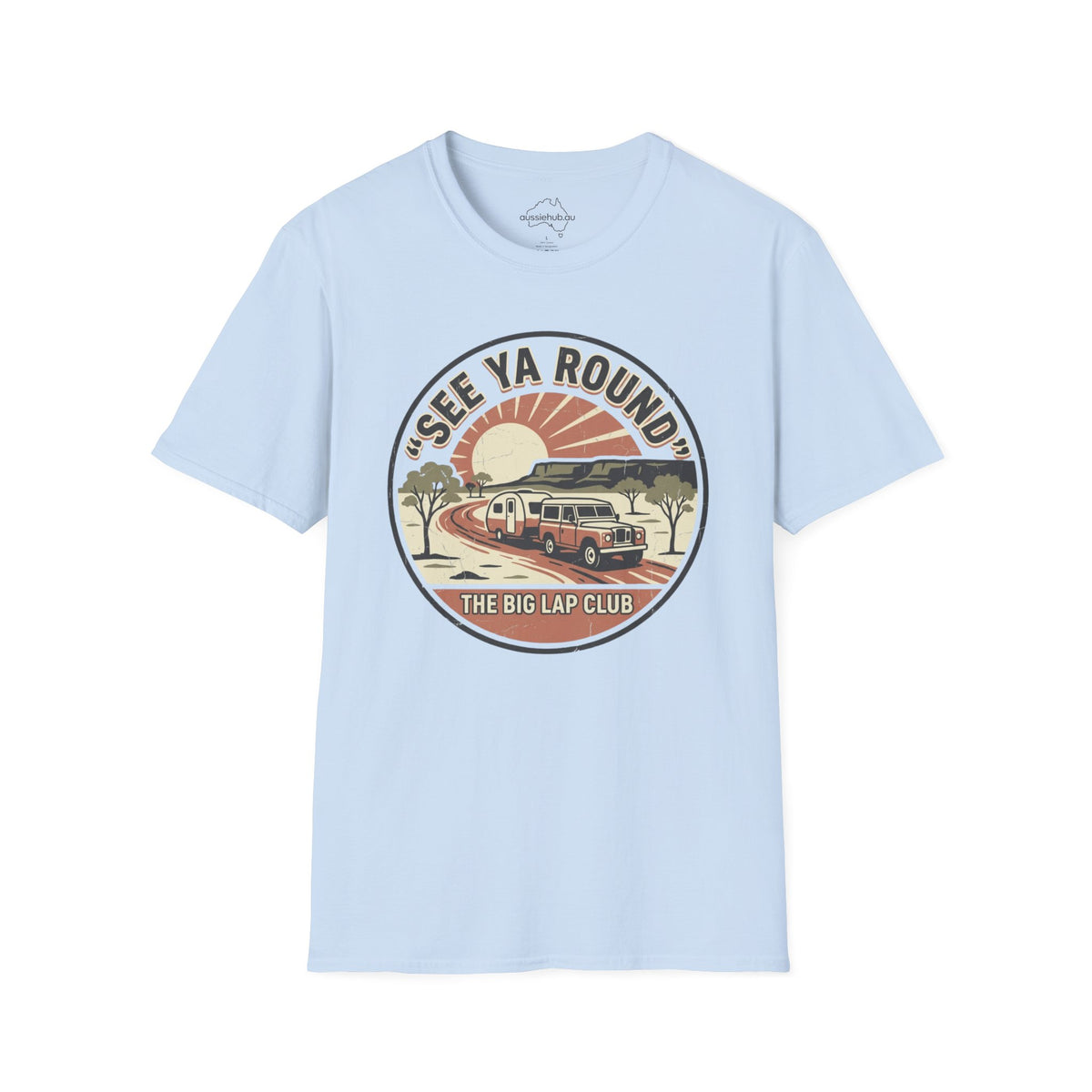 See Ya Round Vintage Camper T-Shirt | Lap of Australia Road Trip