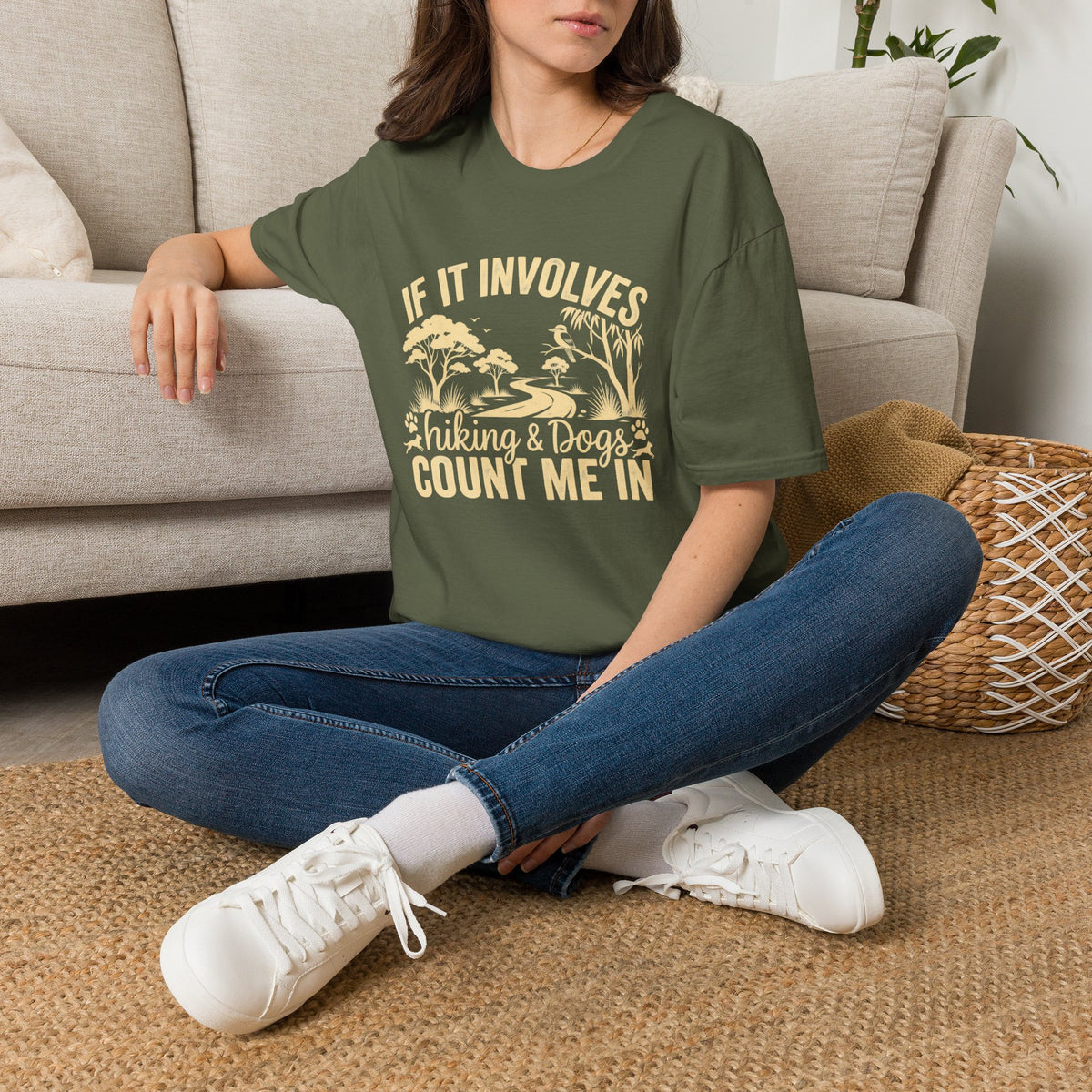 "If It Involves Hiking & Dogs" T-Shirt – Outdoor Adventure Tee for Dog Lovers