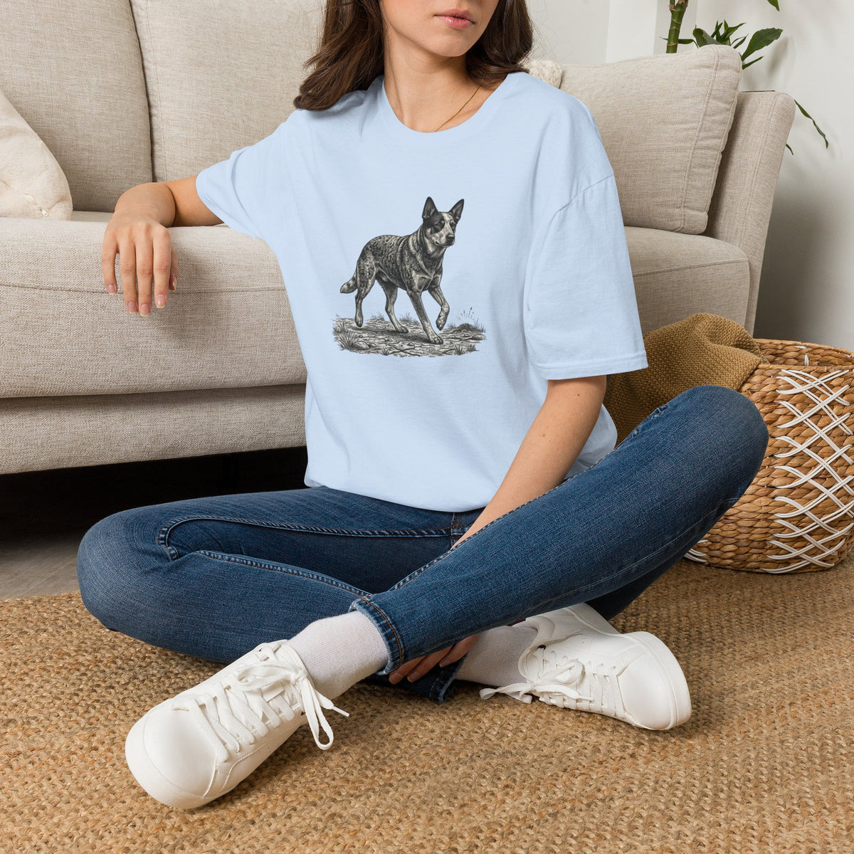 Australian Cattle Dog T‑Shirt — Vintage Herding Dog Illustration Tee