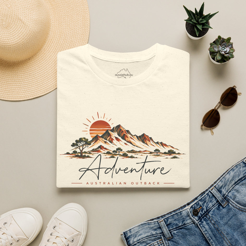 Australian Adventure Mountains T-Shirt — Scenic Sunset Outdoor Graphic Tee