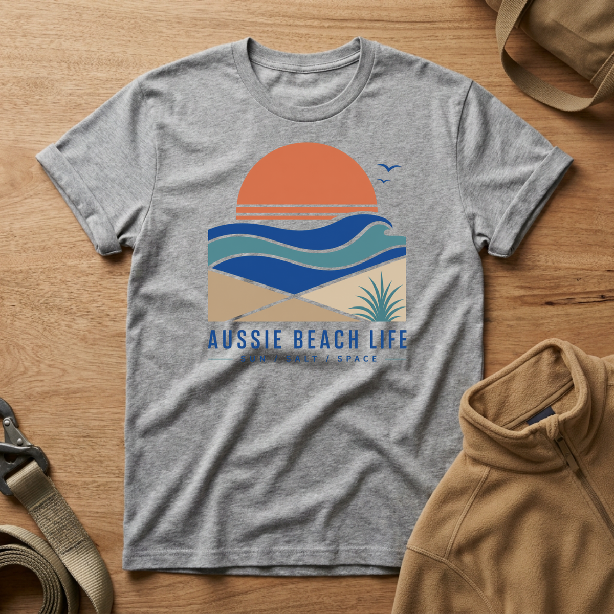 Aussie Beach Life Graphic Tee | Beach Sunset T-Shirt