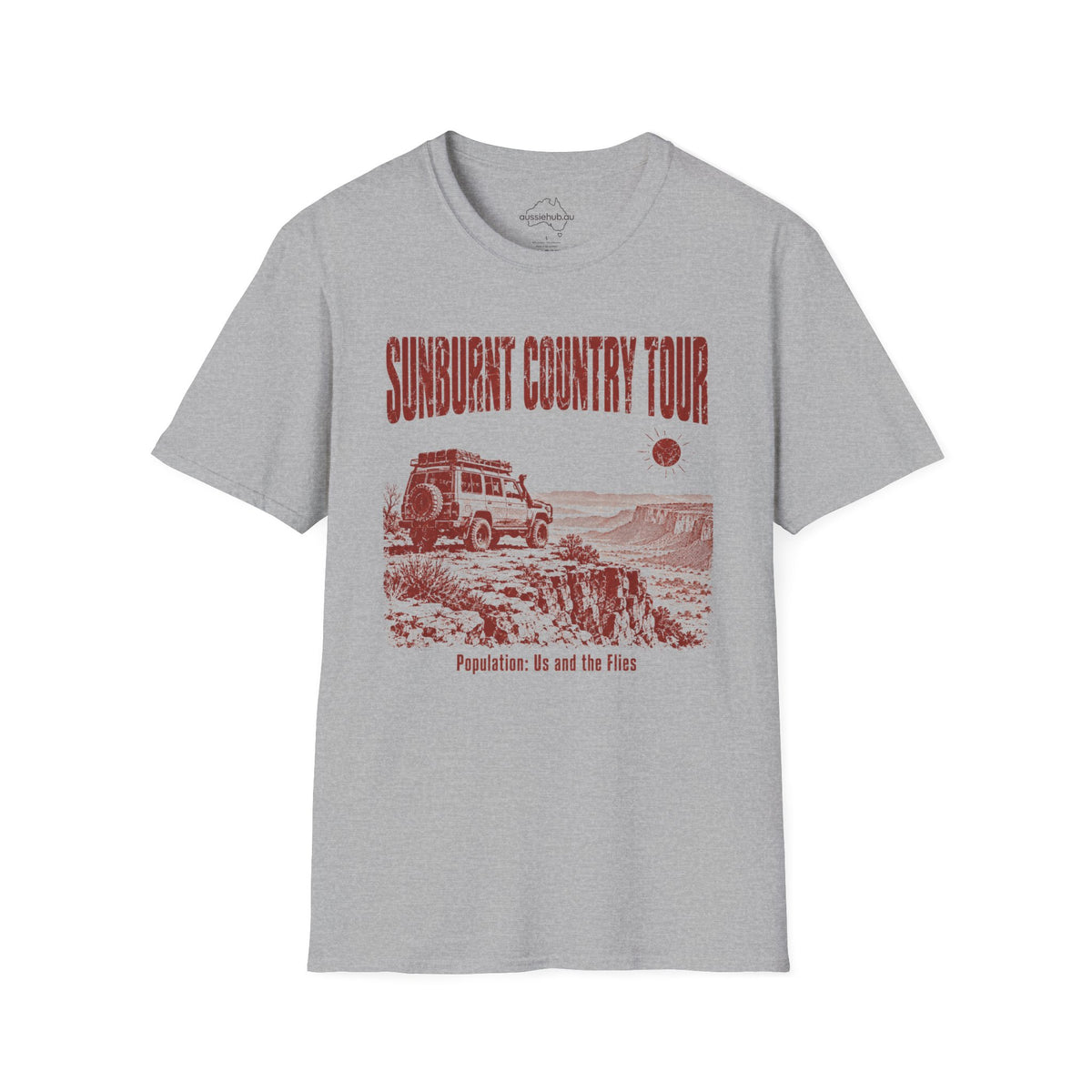 Sunburnt Country 4x4 Tour T-Shirt — Vintage Outback Adventure Graphic