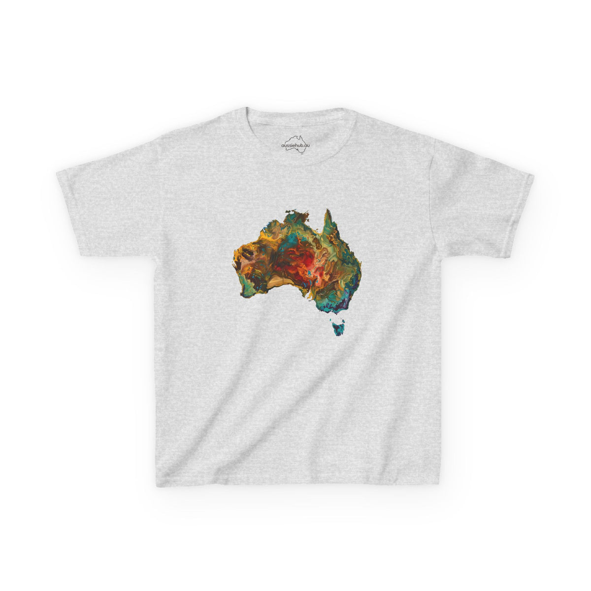 Kids Tee — Abstract Oil Painting | Map Of Australia