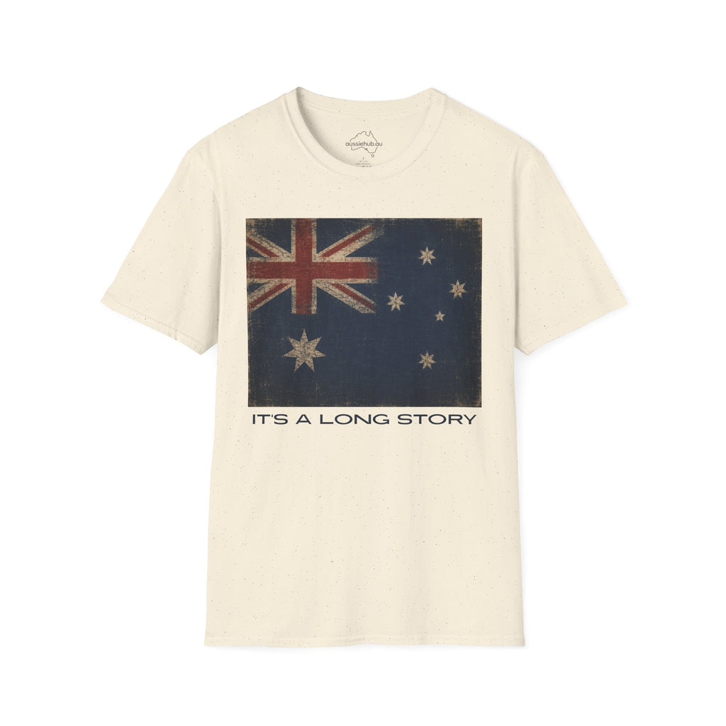 Vintage Australian Flag T-Shirt – It's A Long Story Graphic