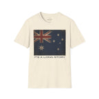 Vintage Australian Flag T-Shirt – It's A Long Story Graphic