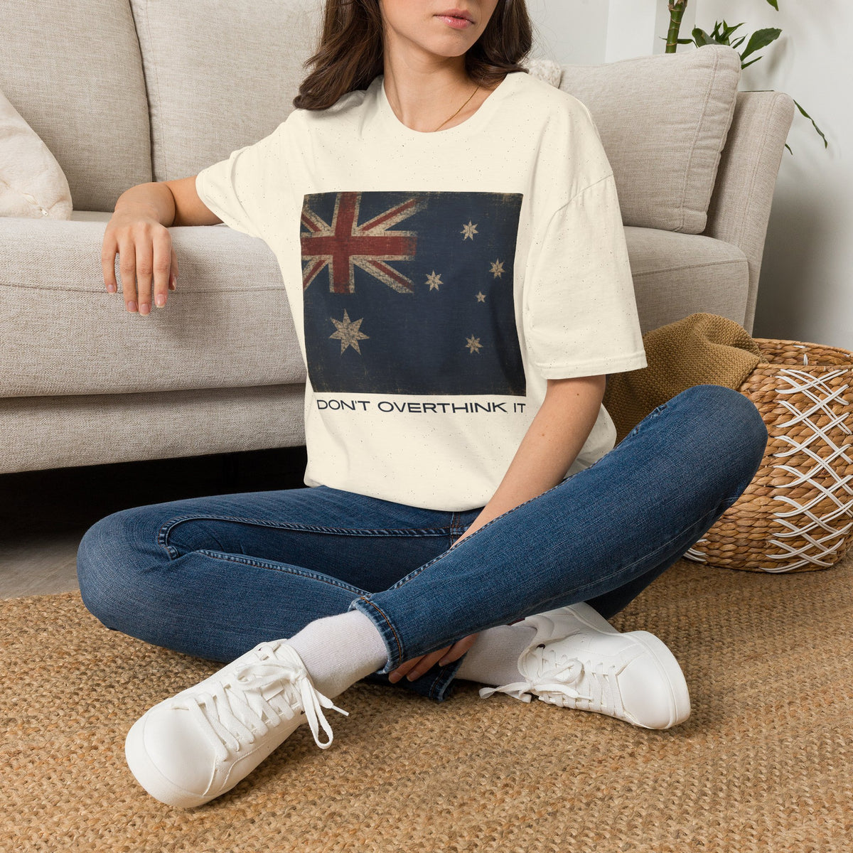 Vintage Australian Flag T-Shirt – Don't Overthink It Graphic Tee