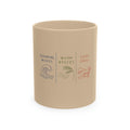 Traditional Ceramic Mug | Crashing Waves * Warm Breeze * Deep Chill | Beach Zen